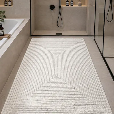Imagen del producto de Alfombrilla antideslizante para ducha, de 90 x 120 cm, fabricada en PVC