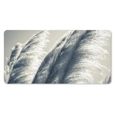 Produktbild von MuchoWow® Mauspad Mousepad Pampasgras - Schwarz - Weiß - Natur 60x30 cm - Mousepads - Maus Mat - Pad - Mausunterlage - Nachhaltig