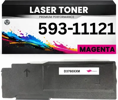 Produktbild von Toner kits kompatibel für Dell 593-11121 Color Laser C3760dn/C3760n/C3760dnf/C3765dnf MFP in Magenta
