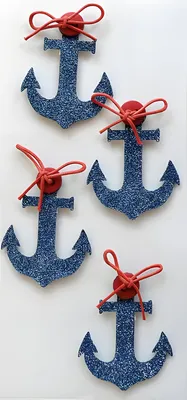 Image de Ancre bleue à paillettes