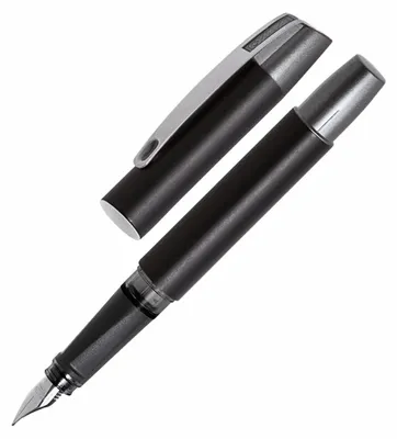 Obrázek produktu pro ONLINE Schreibgeräte 61100/3D, Černá, Stříbrná, Na náplně, Modrá, Iridium ocel, 0,5 mm, Střední