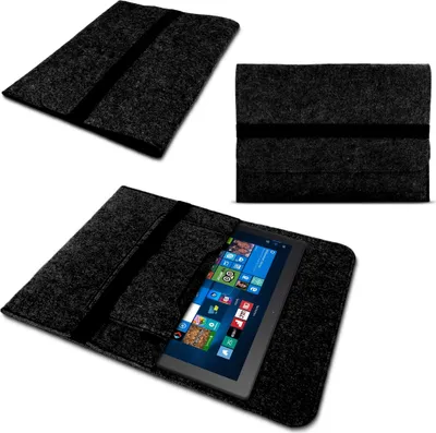 Produktbild von Tablet Tasche für Microsoft Surface Go 4 Go 3 Go 2 Sleeve Hülle Filz SchutzhülleFarbe:Dunkelgrau