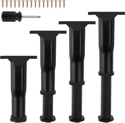 Zdjęcie produktu dla Nogi meblowe 16-28 cm - 4 sztuke - regulowane - idealne do mebli - Homevero