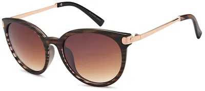 Produktbild von styleBREAKER Damen Sonnenbrille in Katzenaugen Cat-Eye Form, Kunststoff Vollrand Gestell und Metall Bügel 09020073
