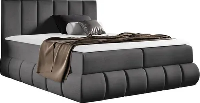 Produktbild von MIRJAN24 Boxspringbett Venezia, Ehebett mit zwei Bettkästen, Doppelbett mit Topper, Schlafzimmer (Kronos 22 Größe: 180x200 cm)