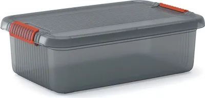 Produktbild von KIS K Latch Box M, Aufbewahrungsbox, Grau, Rechteckig, Einfarbig, Universal, Grau