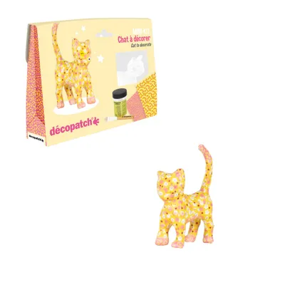Produktbild von Décopatch kit MINI Katze selbst gestalten