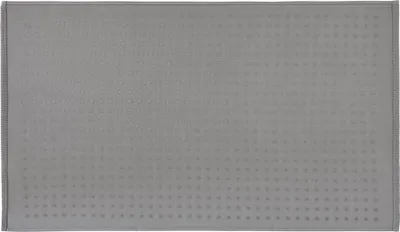 Produktbild von PANA® 'Graz' Rutschfester Badeteppich aus 100% Baumwolle - in versch. Farben und Größen, Größe:43 x 61 cm, Farben:Weiss