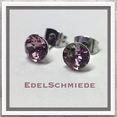 Produktbild von Edelschmiede925 Ohrstecker Modeschmuck (Stift = Titan) m Swarovski