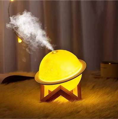 Produktbild von Luftbefeuchter 3D Mondlampe mit LED, Aroma Diffuser, Nachtlicht, 200 ml