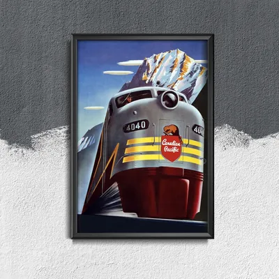 Produktbild von Poster - Canvas - Leinwand - 42 cm x 59,4 cm - Canadian Pacific