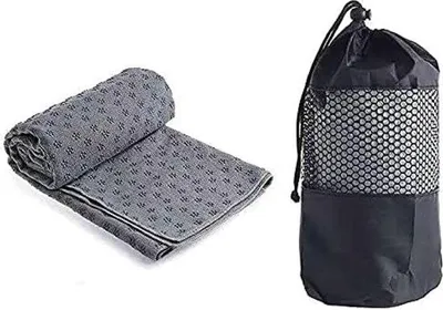 Obrázek produktu pro Jógová podložka z PVC, protiskluzová, na pilates, sport, kempování, cestování (šedá)