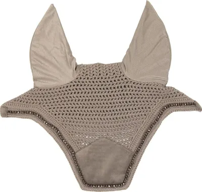 Produktbild von Kentucky Horsewear Fliegenmütze Wellington Velvet Pearls Beige