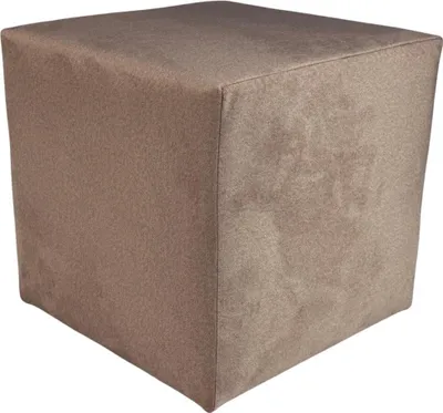 Zdjęcie produktu dla Pufa ELEMENT 40x40 cm kwadratowa trudnopalny welur łatwoczyszczący do sypialni salonu różowa pudrowa