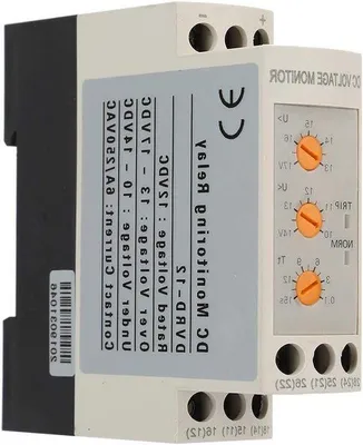 Obrázek produktu pro Relé pro stejnosměrné systémy 12 V, 24 V, 36 V a 48 V s ochranou proti přepětí a podpětí – vhodné pro lištu 35 mm