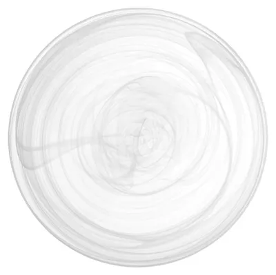 Image de H&h Set de 6 assiettes plates en albâtre en verre blanc, 27,5 cm