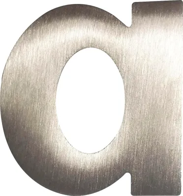 Produktbild von Kleinbuchstabe a, Höhe 60 mm, Edelstahl