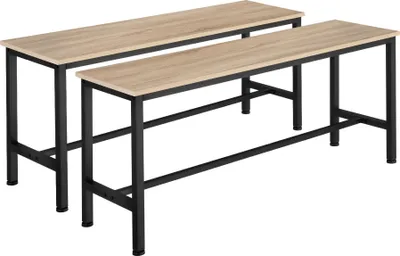Produktbild von tectake® 2er Set Sitzbank Fairfield 108 x 32,5 x 50 cm