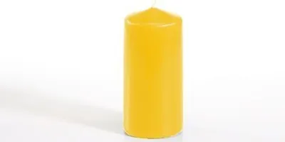 Produktbild von Papstar Stumpenkerzen Ø 50 mm 100 mm goldgelb, 10 x 1 Stück