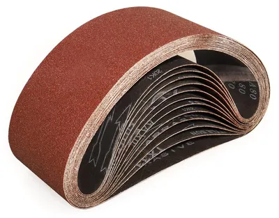 Image de Bandes abrasives de 100 x 610 mm, grain 60, pour ponceuse à bande