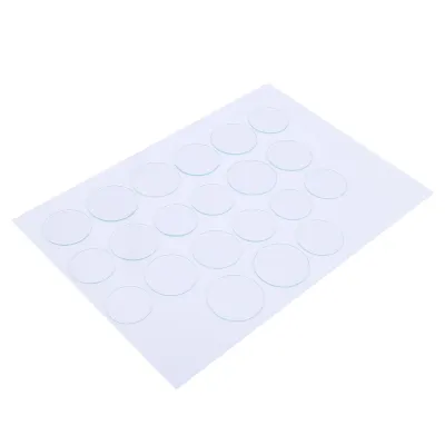 Imagen del producto de Juego de 21 lentes de vidrio planas para relojes, de 35 a 45 mm, con bordes lisos, resistentes a altas temperaturas y con un grosor de 1,2 mm