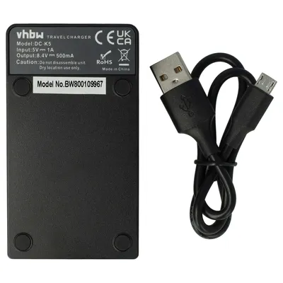 Produktbild von vhbw USB-C Ladegerät kompatibel mit Nikon 1 V2 Kamera - Ladeschale + USB-C Kabel Ladeanzeige