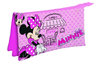 Immagine prodotto di Custodia per penne Minnie Mouse Disney, edizione Parigi, con 3 scomparti, 22 cm