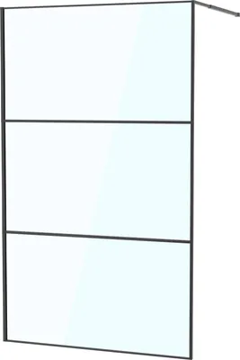 Produktbild von Faziango Duschabtrennung 120X200cm Duschwand für Dusche Walk-In Dusche ESG-Sicherheitsglas 5mm Schwarze
