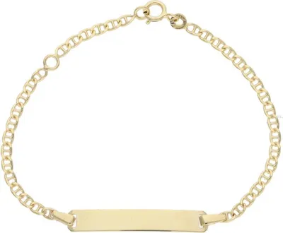 Produktbild von JuwelmaLux Kinder ID-Armband Stegpanzer 585 Gold JL10-03-3542 14 cm