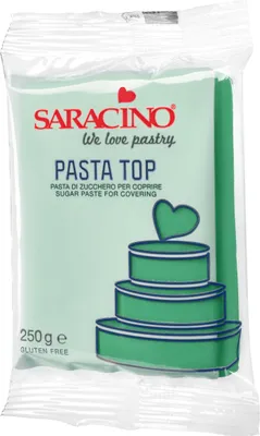 Produktbild von Saracino Pasta Top grün  250g  Einschlagmasse Rollfondant verde - glutenfrei