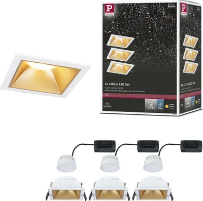 Produktbild von Paulmann LED Einbauleuchte Cole 3er-Set