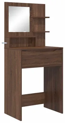 Productafbeelding van vidaXL Slaapkamerkaptafel, bruin, eikenlook, houtvezel