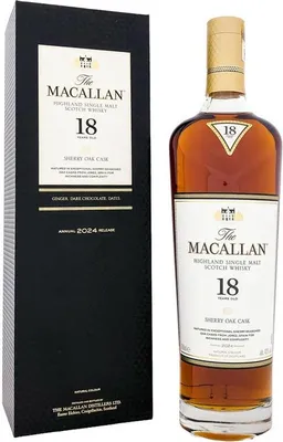 Produktbild von Macallan 18 Years Sherry Oak 2023 + Box 700ml 43% Vol.