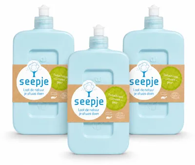 Produktbild von 3 x Seepje Afwasmittel - Tintelfrische Limetten-Duft - 500 ml - Vorteilspackung - 3 Stücke
