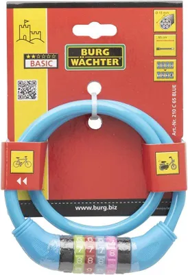Produktbild von Famanu Fahrradsperre mit Zahlencode für Kinder - Blau