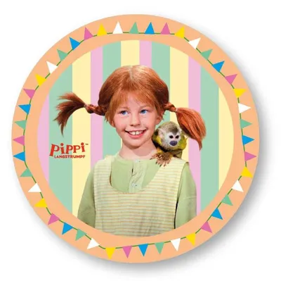 Produktbild von Pippi Langstrumpf Essbarer Tortenaufleger Kuchendeko