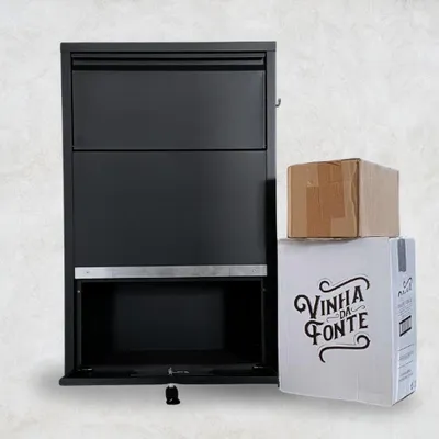 Productafbeelding van ParcelXL® - Pakketbrievenbus - Pakketbox - HomeBox - Zwart