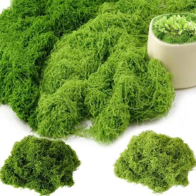 Obrázok produktu pre Umelé machové dekorácie 200 g tmavozelené a svetlozelené – DIY