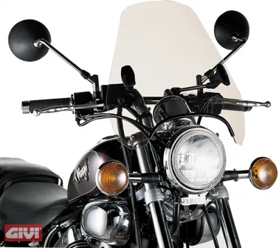 Produktbild von GiVi Airstar Windschild transparent, 369 mm hoch, 425 mm breit