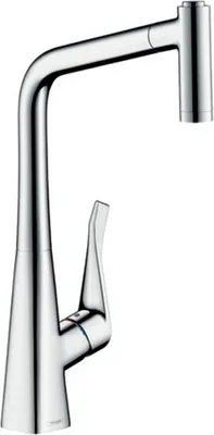 Produktbild von Hansgrohe Metris Spültischmischer Edelstahl-Optik mit Ausziehbrause