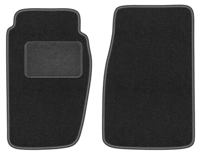 Produktbild von Velours-Fußmatten Vorne für Jeep Grand Cherokee XJ 1992-1998 (Geländewagen) – 2-tlg, Graphit, passgenau – Wielganizator LUX