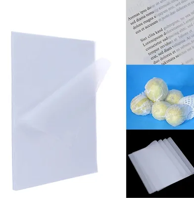 Immagine prodotto di 100 fogli di carta trasparente A4, 73 g/m², carta per fotocopie trasparente, carta trasparente stampabile