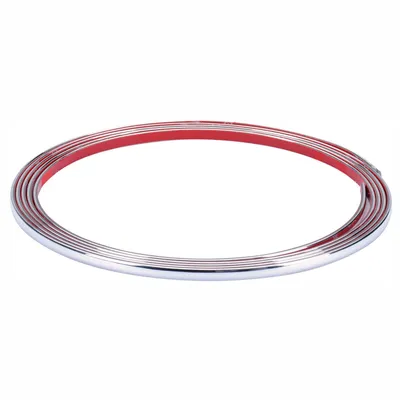 Produktbild von CarStyling-Shop selbstklebende Chrom-Zierleiste - mit 3M Klebeband | Zuschneidbar | Witterungsbeständig | Hochflexibel (3,5mm x 365cm / 3,65m)