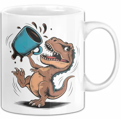 Produktbild von Dinosaurier Fan Tasse Geschenkidee für Urzeit Fans (Weiß)