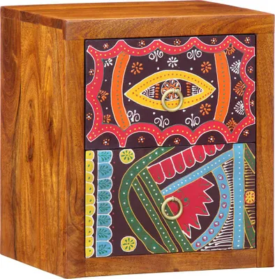 Zdjęcie produktu dla Szafka Nocna Brązowy 35 x 30 x 40 cm Lite Drewno Akacji