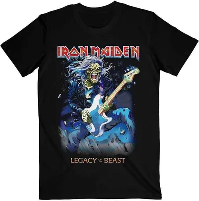 Obrázok produktu pre Iron Maiden Eddie on Bass Black L Tričko