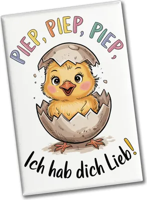Produktbild von Ich hab dich lieb Küken Souvenir Souvenir Magnet