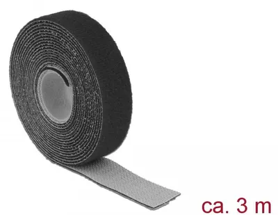 Produktbild von DeLOCK 18714, Schwarz, 20 mm, 3 m, 1 Stück(e)