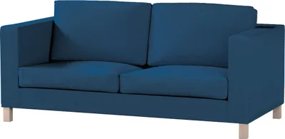 Produktbild von Dekoria Bezug für Karlanda Schlafsofa, kurz, marinenblau , Bezug für Schlafsofa Karlanda kurz