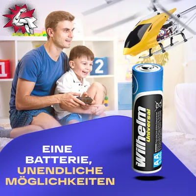 Produktbild von Wilhelm Alkaline Batterien AA Mignon LR06 10 Stück